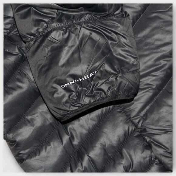 Columbia Autumn Park Down MID  Omni Heat woman black jacket Plus Size - Picture 8 of 12